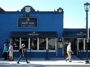 Happy Fish Bar and Grill at 330 Elgin St. in Ottawa.