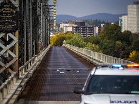 The Alexandria Bridge was closed Saturday morning for a police investigation