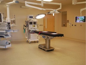 An operating room at Cornwall Community Hospital.
