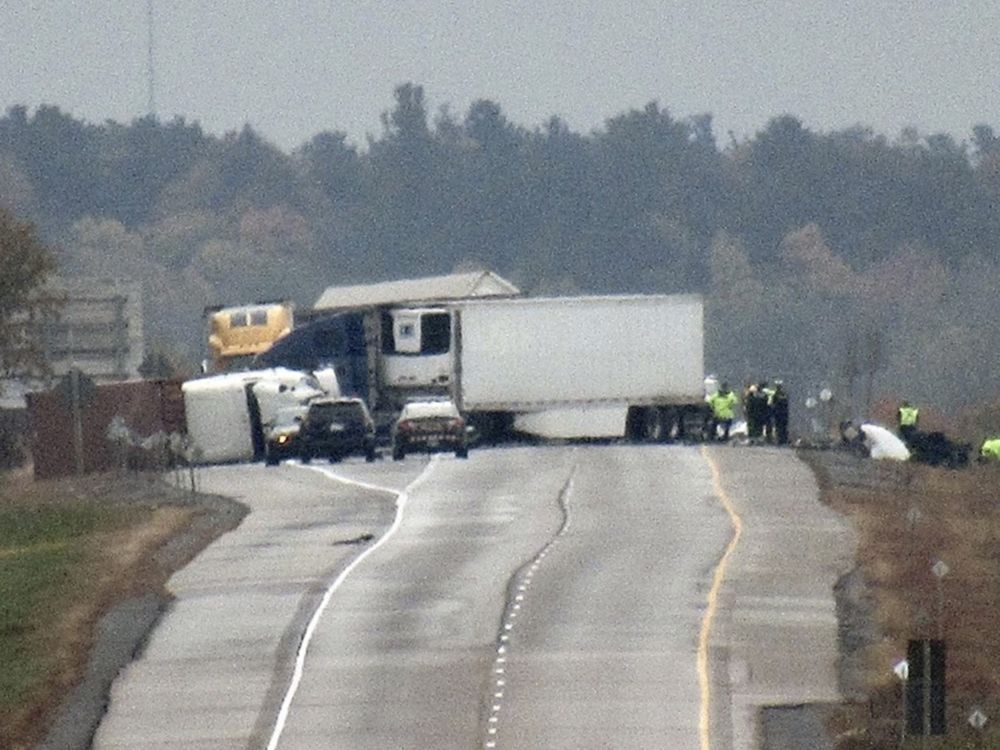 Highway 401 Reopens After Double Fatal Truck Pileup Near Kingston