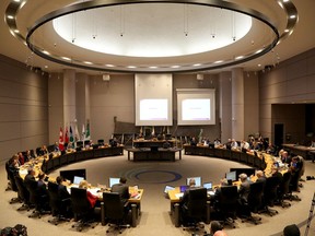 A file photo of Ottawa city council chambers.
