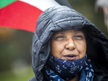 Fahima Hashim was part of the protest in Ottawa on Saturday.