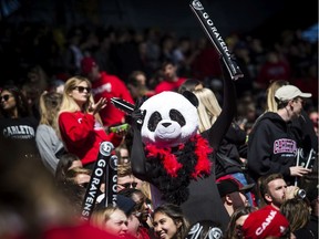 File photo/ The annual Panda Game between the uOttawa Gee-Gees and the Carleton Ravens.