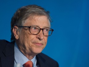 A file photo of Bill Gates taken on April 21, 2018.