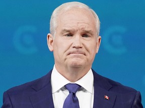 Files: Conservative Leader Erin O'Toole concedes electoral defeat at his headquarters in Oshawa, Ont., on Tuesday, September 21, 2021.