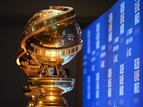 Golden Globe trophies are set by the stage ahead of the 77th Annual Golden Globe Awards, Dec. 9, 2019.