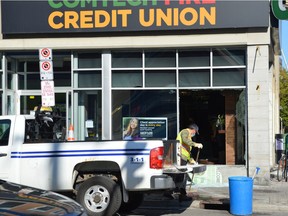 A pedestrian is in serious condition after she was struck by a car that jumped a sidewalk and crashed into a building in Centretown Friday afternoon. The crash occurred at about 2 p.m. near the corner of Bank and Gilmour streets.