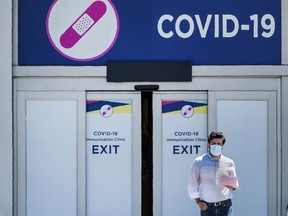 A vaccine clinic in Toronto.