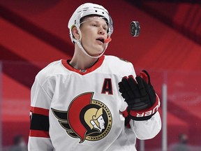 General manager Pierre Dorion says the Senators will be appropriately cautious in re-inserting winger Brady Tkachuk back into the lineup.