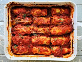 Mom's cabbage rolls from Vegetables: A Love Story.
