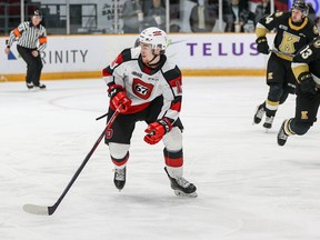 Dylan Robinson made his home debut for the Ottawa 67's against the Kingston Frontenacs after serving a 5-game suspension by the Ontario Hockey League. Kingston won the game 4-3.
