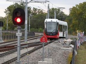 The Confederation Line LRT system has been shut down since this train derailed near Tremblay Station on Sept. 19.