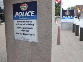 Ottawa Police Service policy does not mandate COVID-19 vaccines for its members. Rather, it requires unvaccinated workers to undergo rapid antigen tests every three days, paid for by the service at an OPS testing site, but on the worker's own time.