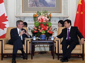June 17, 2011: Mayor Jim Watson with Beijing Mayor Guo Jinlong in the Chinese capital.