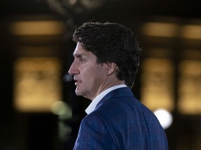 Files: Canadian Prime Minister Justin Trudeau delivers his remarks during a ceremony on Parliament Hill on the eve of the first National Day of Truth and Reconciliation, Wednesday, September 29, 2021 in Ottawa.