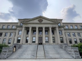 A file photo of Tabaret Hall on the University of Ottawa campus.