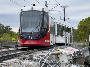 Service on Ottawa's Confederation LRT line is set to resume on Nov. 12, though only seven trains will be running. Full service may resume later in the month.