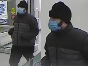 The Ottawa Police Service Robbery Unit is looking for the public's assistance in identifying a man involved in a robbery in the 1600 block of Merivale Road, Oct. 26, 2021.