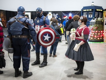 The 2021 Comiccon Holiday Edition had vaccinated people enjoying a little holiday shopping, while some took it to the next level and showed up in creative costumes on Saturday.