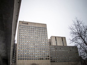 A file photo shows the downtown Ottawa headquarters of the Department of National Defence.