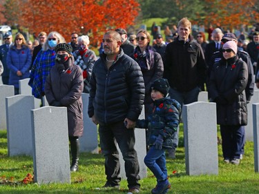 Remembrance Day ceremonies at the National Military Cemetery at the Beechwood Cemetery in Ottawa, November 11, 2021.