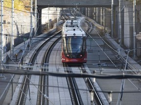 Testing is going on on the Confederation Line of the LRT system on Wednesday.
