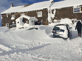 'We are snowed in on site the staff are amazing', said one of the patrons