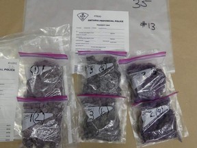 Fentanyl from the seizure disclosed by the Ontario Provincial Police on Wednesday.