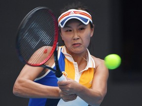 China's Peng Shuai at a China Open tennis tournament in Beijing.