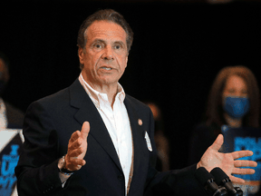 In a statement on Monday a spokesman for Andrew Cuomo, pictured, called the report "revisionist."