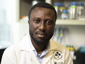 The Ottawa Hospital’s Dr. Meshach Asare-Werehene is blazing a trail in ovarian cancer research. SUPPLIED PHOTOS