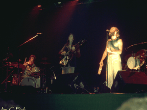 Genesis, with Phil Collins on vocals, in London Arena in March 1976.