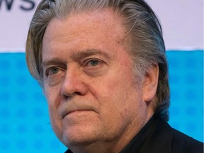 File photo taken on March 22, 2018 Stephen Bannon, former White House Chief Strategist.