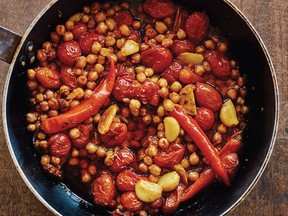 Confit tandoori chickpeas from Ottolenghi Test Kitchen: Shelf Love.