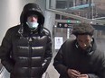 Two suspects in a personal robbery Nov. 13 in the area of 1000 St. Laurent Boulevard.