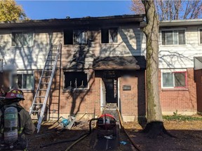 Ottawa Fire quickly had a working fire under control on Morrison Drive off Greenbank Road on November 7, 2021.