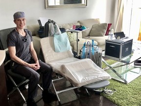 iSmile’s Irene DeHaan brings a mobile dental office, including a comfortable dental chair, a compressor and all her tools, to patients in their place of residence.  SUPPLIED PHOTOS