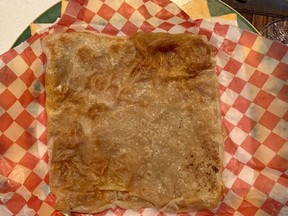 Mhajeb from Idriss Mediterranean restaurant