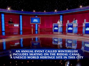 The final Jeopardy clue stumped both remaining contestants Tuesday night. (Youtube/Jeopardy!)