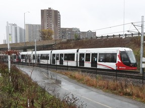 Files: LRT near Lees Station in Ottawa