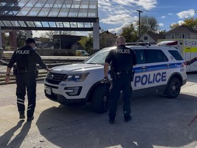 Ottawa police officers respond to a call recently.