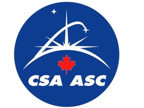 The Canadian Space Agency logo is shown in this undated handout photo.