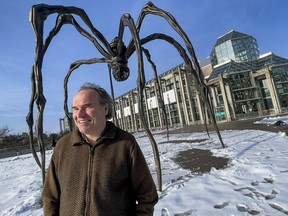 Randy Boswell, standing outside the National Gallery, looks forward to a better Ottawa.