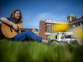 Amy-Lynn Howson, an endoscopy nurse who was deployed to the ICU at The Ottawa Hospital to help with the COVID-19 surge, brought patients a little joy by singing and playing guitar through the halls of the hospital.