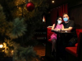 Restaurant Marzitelli owners Christopher and Fei Marzitelli embark on a New Year's Eve with single seats in their Elgin Street restaurant. The owners say the reservation numbers have been up and down as people navigate the unprecedented rise in cases driven by the Omicron variant.