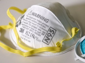 A file photo of an N95 mask.