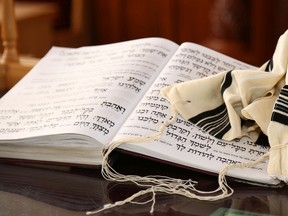 Files: Prayer shawl - Tallit Jewish religious symbol and Jewish Prayer