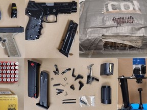 Items seized in raid on a Stittsville residence. Suspect, 31, faces several chanrges.