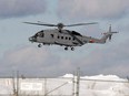 Files:  A CH-148 Cyclone maritime helicopter is seen during a training exercise at 12 Wing Shearwater near Dartmouth, N.S. on March 4, 2015.