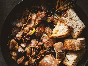 Olives with saucisson from À Table.